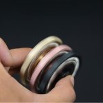 画像3: ハンドスピナー 指おもちゃ 金属製 指のこま ストレス解消 全4色 カラフル 6玉 マーク かっこいい おしゃれ ポイント消化 子供 大人 送料無料 当日発送 (3)