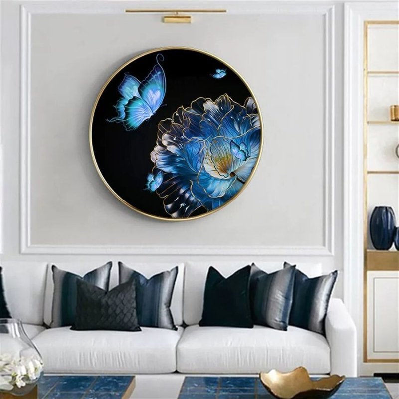 画像3: クロスステッチ刺繍キット 蝶の妖姫 手芸キット 初心者向け 図柄印刷 刺繍糸 花 画材居間 DIY刺繍セット 壁飾り 壁掛け 家庭刺繍 装飾品 アートパネル 花 (3)