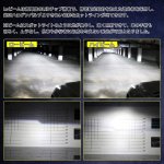 画像5: H4 Hi/Lo LED ヘッドライト 高輝度 3500lm 6000K ホワイト 12V車 ファン プロジェクターレンズ ハイビームアシスト 付き バルブ ノイズ対策 角度調整 (5)