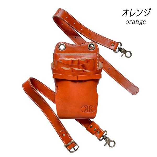 シザーケース 7丁 本革 業務用シザーバッグ KK(三四郎市場) - 三四郎市場