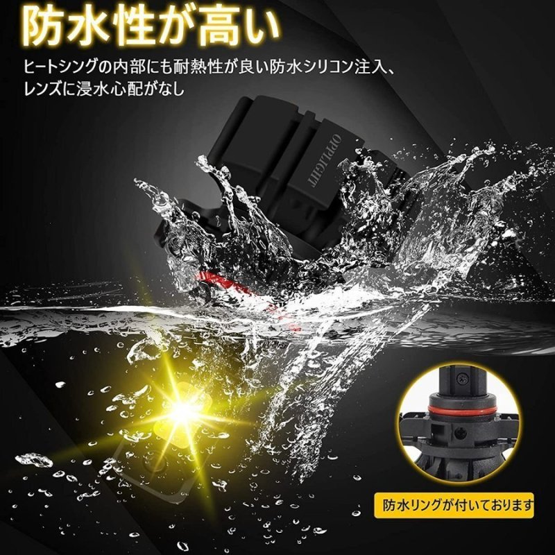 画像6: PSX24W LEDフォグランプ イエロー 車検対応 無極性 6000LM 3000K 高輝度 カットライン付き 防水 ファンレス 一体型 ポン付け led 交換 取付簡単 (6)
