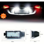 画像1: LED ライセンスランプ セレナ C27系 前期型 車検対応 車種別専用設計 ナンバー灯 カプラーオン ニッサン ユニット交換 ホワイト 高輝度 (1)