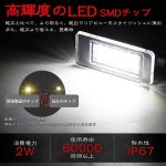 画像5: LED ライセンスランプ セレナ C27系 前期型 車検対応 車種別専用設計 ナンバー灯 カプラーオン ニッサン ユニット交換 ホワイト 高輝度 (5)