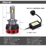 画像3: 最新型 D2R LED ヘッドライト 新基準車検対応 Rシェード ホワイト 6000K 11600LM 35W 純正HIDをLED化 遮光板付き 両面発光 キャンセラー内蔵 純正バラスト (3)