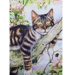 画像2: 5D ダイヤモンドアート キット 猫 ねこ 動物 ビーズ DIY ビーズ絵画キット 図案 初心者 中級者 やり方 簡単 子供 大人 子供向け 手作り 現代アート 装飾品 三四郎市場 送料無料 (2)