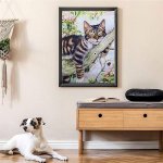 画像3: 5D ダイヤモンドアート キット 猫 ねこ 動物 ビーズ DIY ビーズ絵画キット 図案 初心者 中級者 やり方 簡単 子供 大人 子供向け 手作り 現代アート 装飾品 三四郎市場 送料無料 (3)