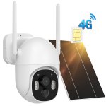 画像1: 2K 300万画素 防犯カメラ 電源不要 Wi-Fi不要 工事不要 ソーラー充電パネル付き PIR人感センサー 動体検知録画 夜間カラー 暗視モード LTE防犯カメラ 4G防犯カメラ  SIMカメラ 4G通信 (1)