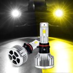 画像1: 「超爆光」OPPLIGHT PSX26W LED ハイエース200系 フォグランプ メモリー機能付き ホワイト イエロー 6500K 3000K 2色 切替 車検対応 ハイエース200系 3型 4型 5型 6型 KDH/TRH/GDH H24.5~ デュアルカラー バイカラー LEDフォグ 30W 8800ルーメン カットラインあり 純正交換 ポン付け 超静音ファン 防水仕様 12V/24V車適合 日本語取説付き 2本セット (1)