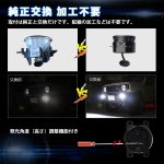 画像4: OPPLIGHT ジムニー LED フォグランプ ユニット JB23W/JB64 ジムニーシエラ JB43W/JB74 用 LEDフォグ 車検対応 明るい カットラインあり ホワイト 6000K 純正交換 カプラーオン 取付簡単 防水 ジムニーJB系用 LEDフォグランプユニット ドレスアップ カスタムパーツ 保証有り 2個セット (LEDフォグランプユニット) (4)