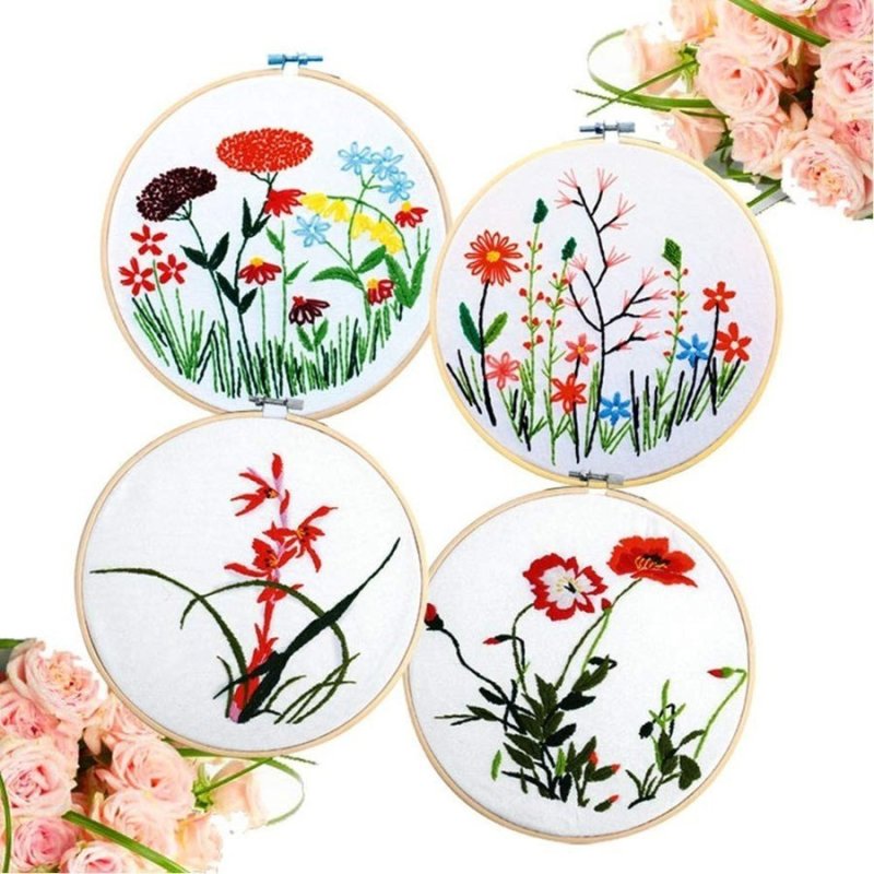 画像9: 刺繍枠 刺しゅう枠 竹製 クロスステッチツール 刺繍フープセット 刺繍ツール 円形 送料無料 (9)