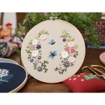 画像8: 刺繍キット 刺繍材料セット 工芸 DIY 刺繍ツール 初心者 簡単 立体な刺繍へ 刺繍枠 刺繍 花柄 手芸 図案 送料無料 (8)