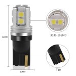 画像4: T10 LED バルブ 10連 ポジションランプ ナンバー灯 ホワイト ルームランプ ライセンスランプ ドアカーテシランプ 2個入り (4)