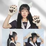 画像3: 送料無料 ネコミミ 猫耳カチューシャ ウォーフ パッチンピン 動物コスプレ 仮装 ロリータ カラー3色 パーティー 可愛い ふわふわ ベビー ハロウイン 誕生日 (3)