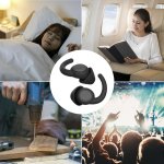 画像8: 耳栓 睡眠 高性能 いびき対策 シリコン 遮音 フィット感 2ぺア 繰り返す使える 騒音カット 安眠 快眠 就寝 聴覚過敏 勉強 仕事 飛行機 水洗い可能 5色 (8)
