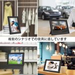 画像10: デジタルフォトフレーム 10.1インチ タッチパネル 自動ON/OFF 800*1280解像度 IPS 写真 動画 音楽 再生 スライドショー 広角視野 壁掛け ギフト (10)