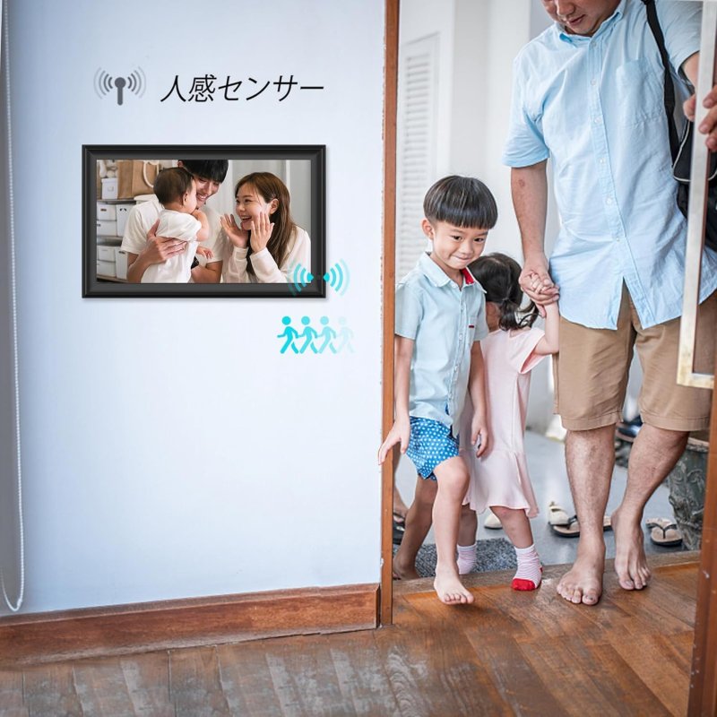 画像6: デジタルフォトフレーム wifi デジタルアルバム デジタル写真立て moonka 動画再生 15.6インチ 写真 スライドショー FHD 遠隔転送 64GB MOONKA FRAMEO (6)