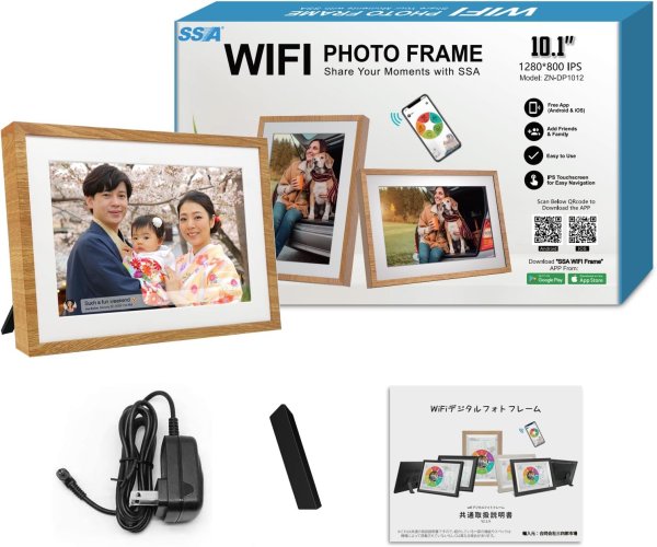 32GB デジタルフォトフレーム 10.1インチWiFiデジタルフォトフレーム