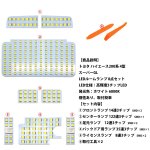 画像2: LED ルームランプ ホワイト ハイエース200系 4型/5型 スーパーGL用 室内灯 専用設計 爆光 標準/ワイドボディ 4型/5型 LEDバルブ 内装パーツ (2)