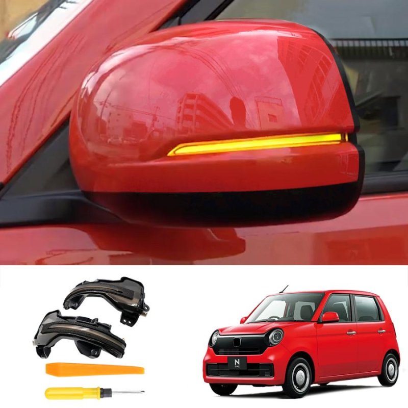 画像10: HONDA N-ONE N-WGN N-BOX CR-V FREED シャトル オデッセイ ヴェゼル アコードハイブリット LEDドアミラーシーケンシャルウインカー 流れる 全点滅 切替可能 (10)