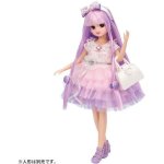 画像1: リカちゃん にじキュンカール ドレスセット ピンキーコーデ ドレスシリーズ 着せ替え人形用洋服 ピンク パープル 紫色 バッグ シューズ 靴 タカラトミー 【送料無料】 (1)