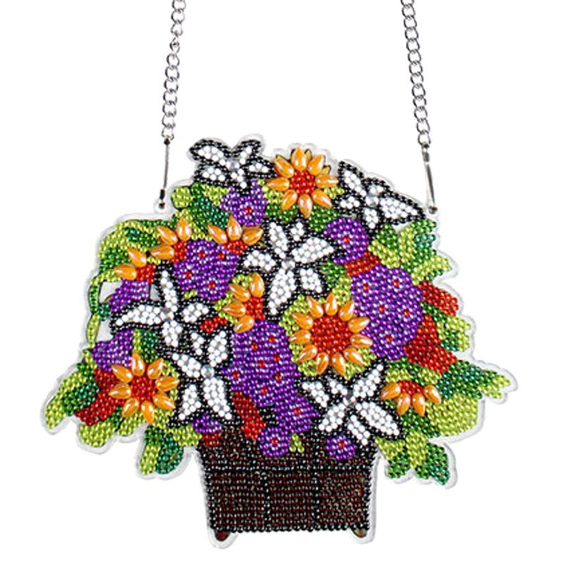 手芸キット5D刺繍 ダイヤモンドアート ビーズ絵画 DIY かわいい アクリル 樹脂 初心者 簡単 大人 子供 手作り リース 飾り ハンドメイド 装飾 贈り物 送料無料 DA33⭐︎植物のダイヤモンドアートキット⭐︎ラウンドビーズ