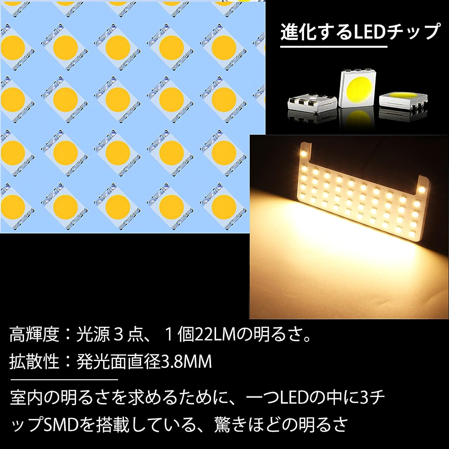 LED ルームランプ セット プラド150系 TZ-G/TX-Lパッケージ(7人乗り ...