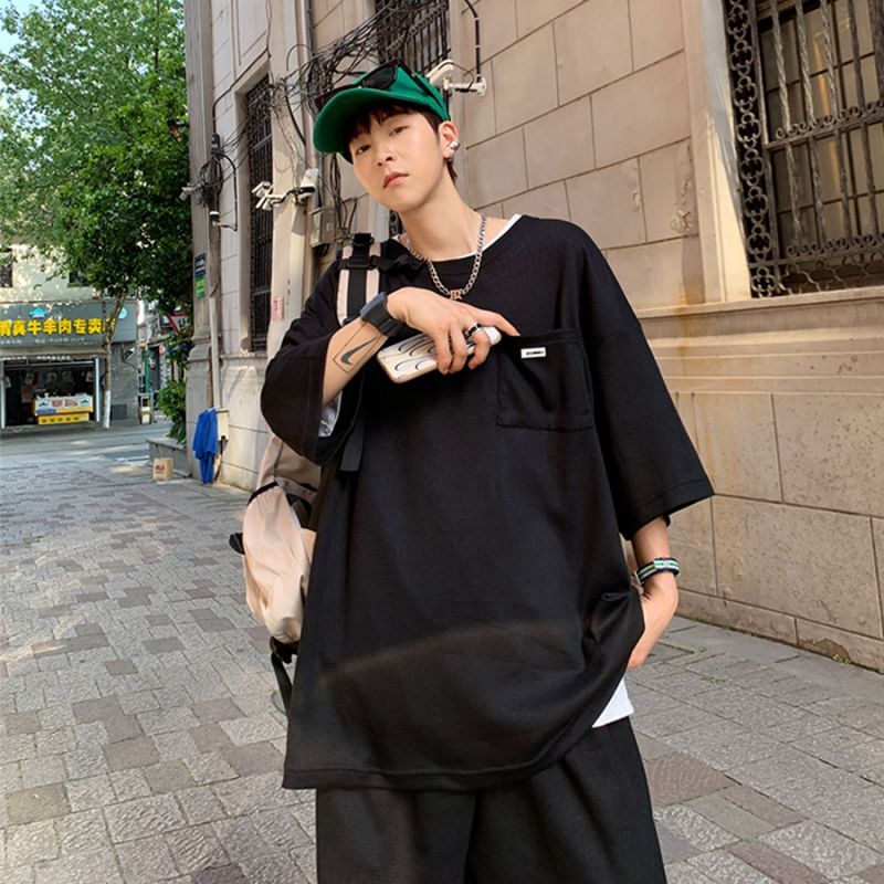 メンズ 韓国 ファッション スポーツウェア トレーニングウェア ストリート系 スト系 B系 ダンス 衣装 Hiphop ヒップホップ メンズファッション モード系 大きいサイズ オーバーサイズ ストリート男子 ゆったり 半ズボン モード系 韓国系 おしゃれ スエット パジャマ 部屋
