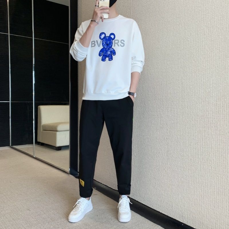 上下セット 長袖 Tシャツ パンツ ズボン キャラクター 動物 普段着 部屋着 着心地抜群 韓国 原宿 気分変える おしゃれ オシャレ お洒落 個性的 個性派 動きやすい ゆったり 個性 ファッション トレンド 流行 メンズ メンズファッション ブラック ホワイト ブルー グリーン 上下セット 長袖 Tシャツ パンツ ズボン キャラクター 動物 普段着 部屋着 着心地抜群 韓国 原宿 気分変える おしゃれ オシャレ お洒落 個性的 個性派 動きやすい ゆったり 個性 ファッション トレンド 流行 メンズ メンズファッション ブラック ホワイト ブルー グリーン