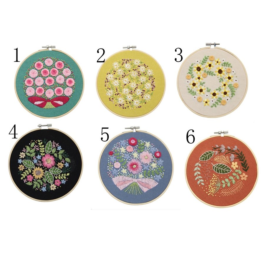 刺繍 キット 工芸 DIY 刺繍ツール 初心者 簡単 立体な刺繍へ 刺繍枠 刺繍材料セット 送料無料