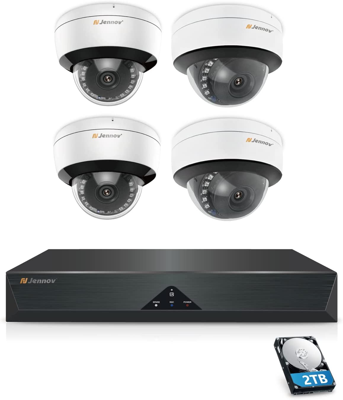 2022年最新春物 今だけ！高画質200万画素ドームカメラ4台セット①